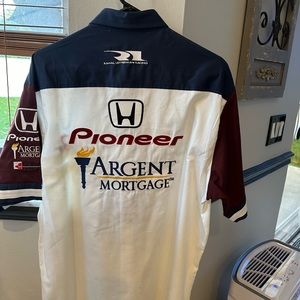 Vintage indy car Danica Patrick Rahal button down shirt letterman pit crew 1995